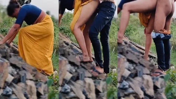 free Indian sex mms randi village milf bhabhi fucking with teen boy on railway track